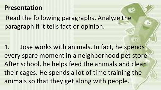 fact and opinion reading passages high school fact and opinion ereading